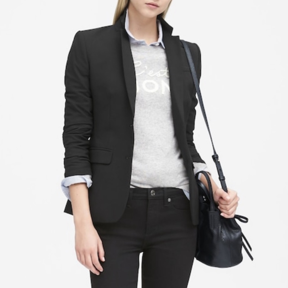 BR Long and Lean-Fit Lightweight Blazer